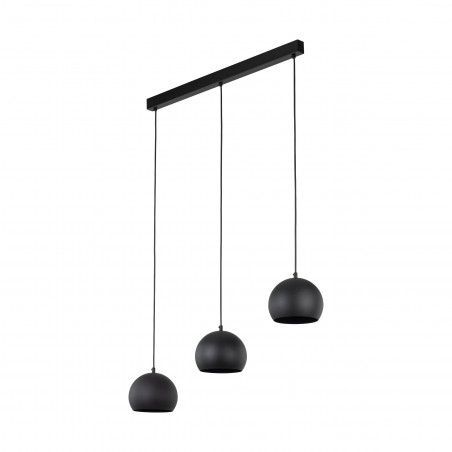 Lampa wisząca kule metalowe na listwie Zoe 81cm czarna TK Lighting