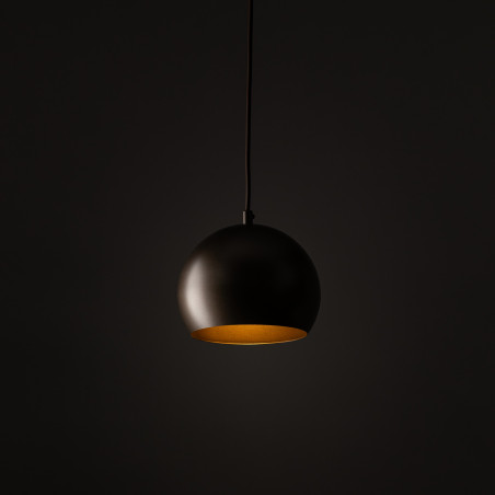 Lampa wisząca kula metalowa Zoe 17cm brązowa TK Lighting