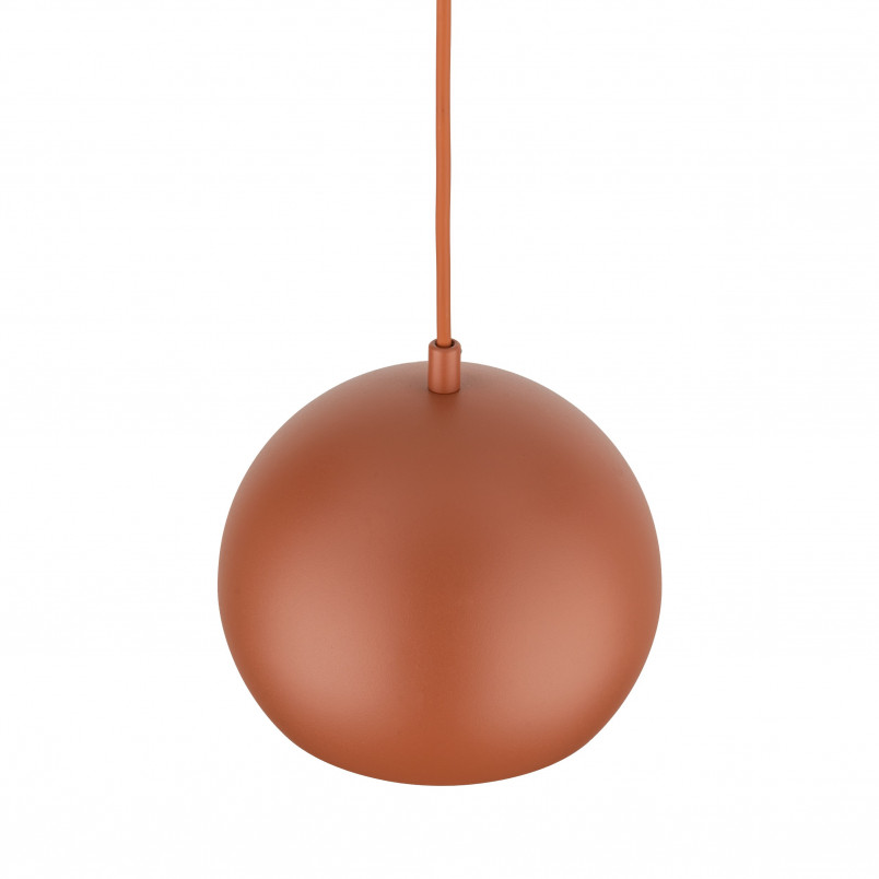 Lampa wisząca kula metalowa Zoe 17cm ceglana TK Lighting