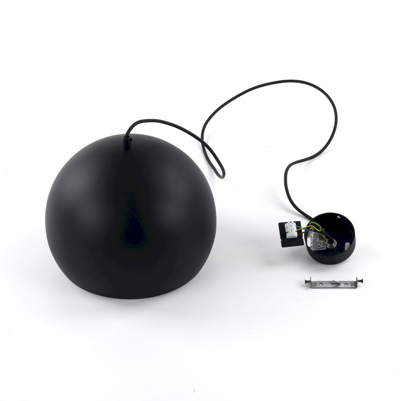 Lampa wisząca kula metalowa Zoe 27cm czarna TK Lighting