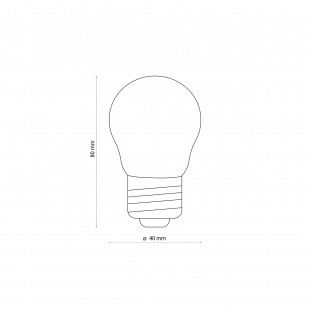 Żarówka E27 4cm G45 4,5W 2200K bursztynowa TK Lighting