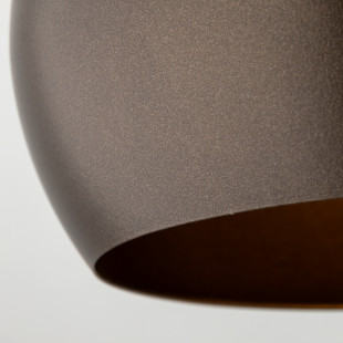 Lampa wisząca kula metalowa Zoe 17cm brązowa TK Lighting