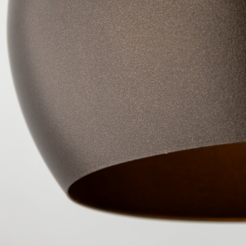 Lampa wisząca kula metalowa Zoe 17cm brązowa TK Lighting