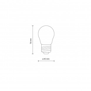 Żarówka ściemniana E27 4,5cm 6W 3000K transparentna TK Lighting