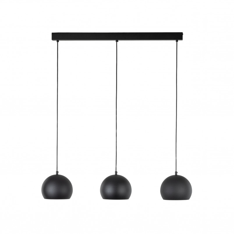 Lampa wisząca kule metalowe na listwie Zoe 81cm czarna TK Lighting