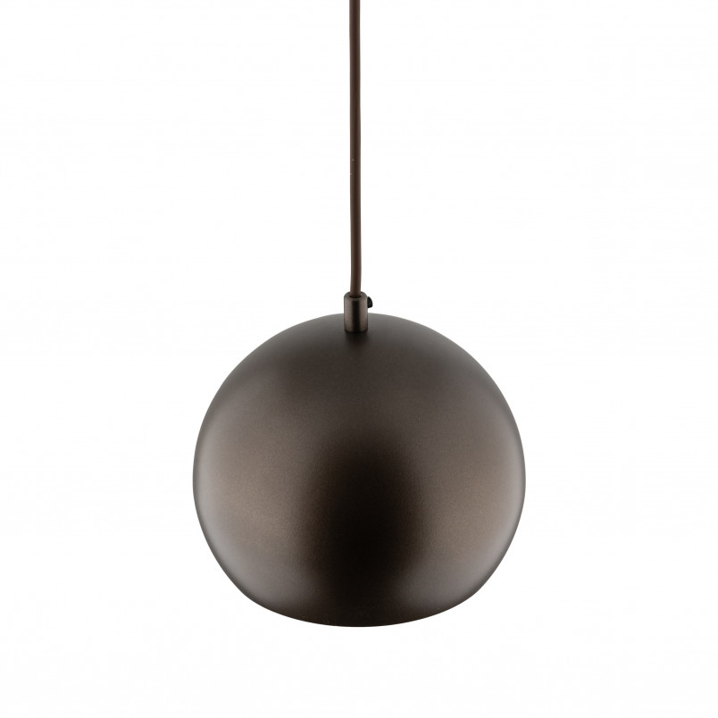Lampa wisząca kula metalowa Zoe 17cm brązowa TK Lighting