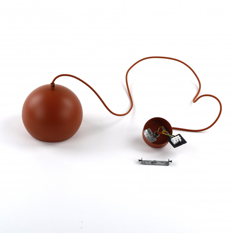 Lampa wisząca kula metalowa Zoe 17cm ceglana TK Lighting