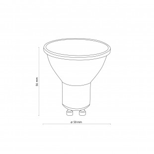 Żarówka GU10 LED 5cm 5W 3000K czarna TK Lighting