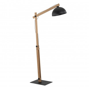 Lampa podłogowa loft Oslo 180cm czarny / sosna TK Lighting