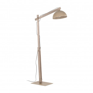 Lampa podłogowa skandynawska Oslo Sabia 180cm beżowy / drewno TK Lighting