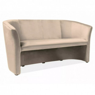 Sofa 3-osobowa welurowa TM-3 Velvet 160cm beżowa Signal