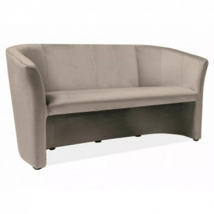 Sofa 3-osobowa welurowa TM-3 Velvet 160cm ciemny beż Signal