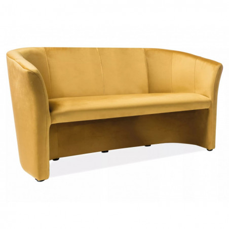 Sofa 3-osobowa welurowa TM-3 Velvet 160cm curry Signal