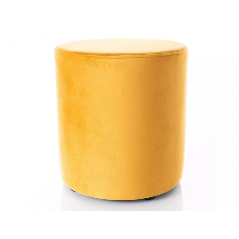 Pufa okrągła welurowa Doti B Velvet 38cm curry Signal