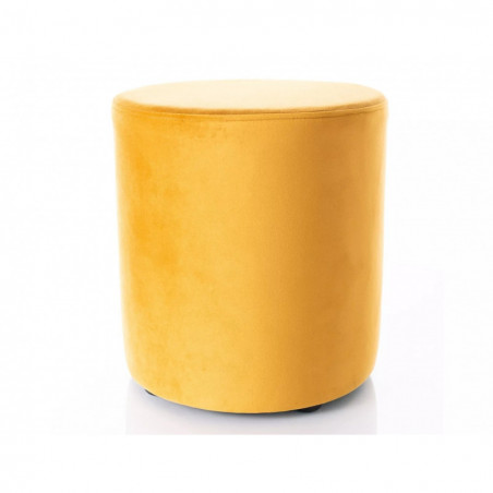 Pufa okrągła welurowa Doti B Velvet 38cm curry Signal