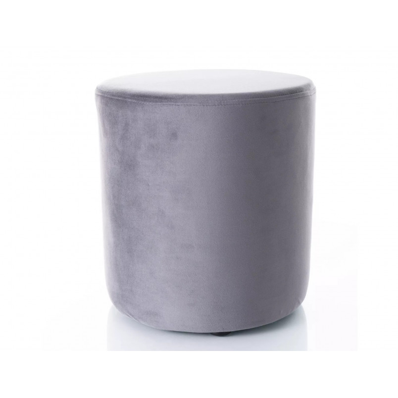 Pufa okrągła welurowa Doti B Velvet 38cm ciemny szary Signal