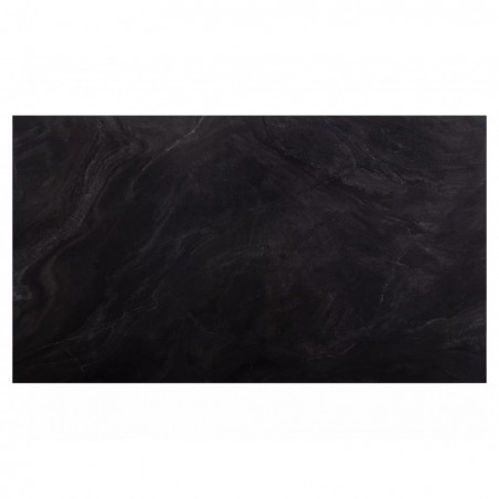 Stół rozkładany z ceramicznym blatem Armando 160-240x90cm czarny mat Signal