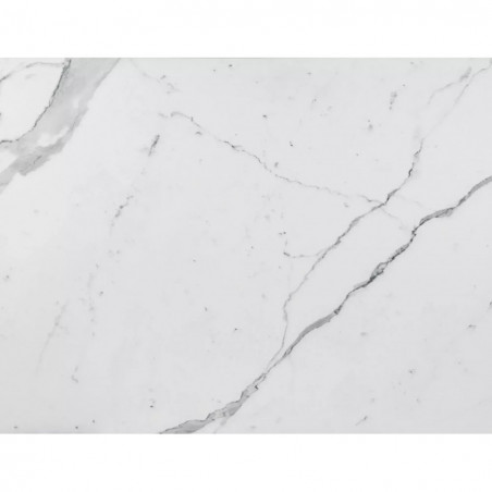 Stół rozkładany nowoczesny Dolce 180-240x95cm biały marmur / dąb Signal