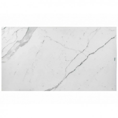Stół rozkładany nowoczesny Dolce 180-240x95cm biały marmur / dąb Signal