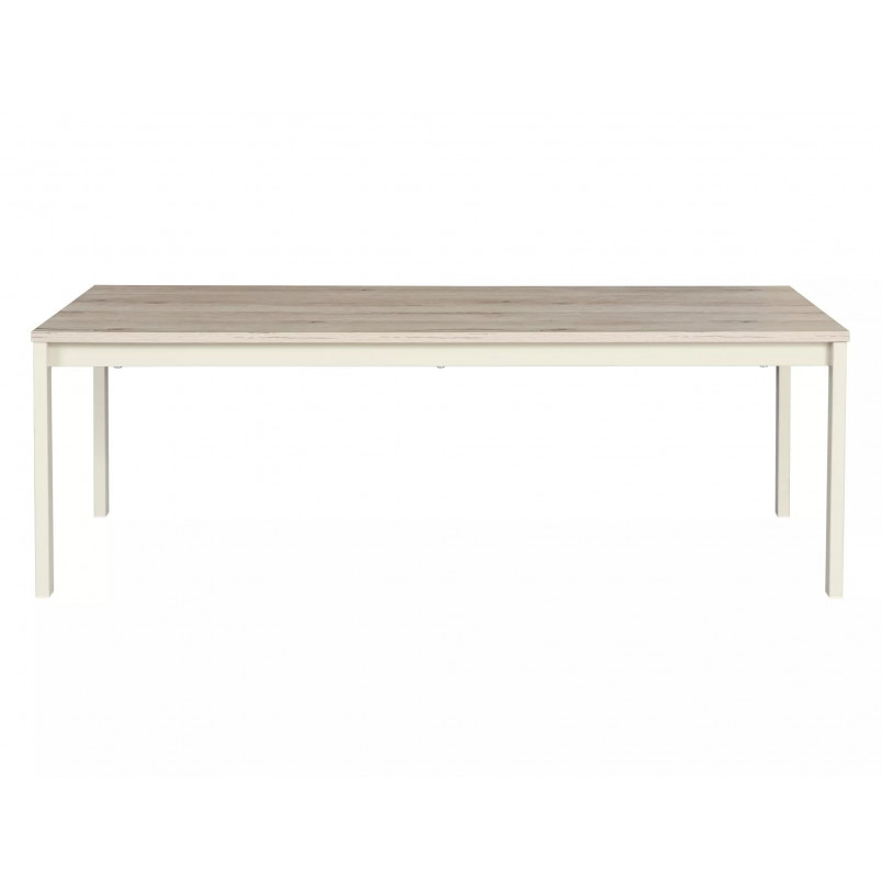 Stolik kawowy prostokątny Frost 120x60cm off white / dąb alpejski Signal