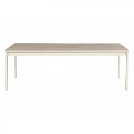 Stolik kawowy prostokątny Frost 120x60cm off white / dąb alpejski Signal