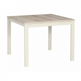 Stolik kawowy kwadratowy Frost 60x60cm off white / dąb alpejski Signal
