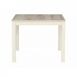 Stolik kawowy kwadratowy Frost 60x60cm off white / dąb alpejski Signal