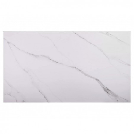Stół rozkładany Imperia 180-240x90cm biały efekt marmuru / czarny mat Signal