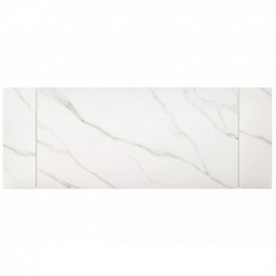 Stół rozkładany Imperia 180-240x90cm biały efekt marmuru / czarny mat Signal