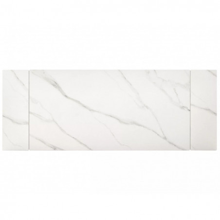 Stół rozkładany Imperia 180-240x90cm biały efekt marmuru / czarny mat Signal