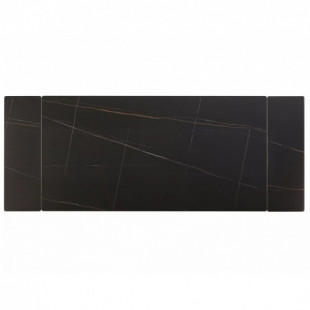 Stół rozkładany Imperia 160-220x90cm czarny efekt marmuru / czarny mat Signal