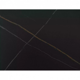Stół rozkładany na jednej nodze Monaco 160-200x90cm czarny mat / orzech Signal