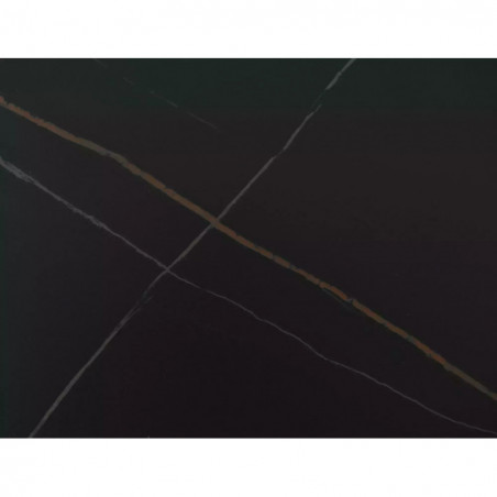 Stół rozkładany na jednej nodze Monaco 160-200x90cm czarny mat / orzech Signal