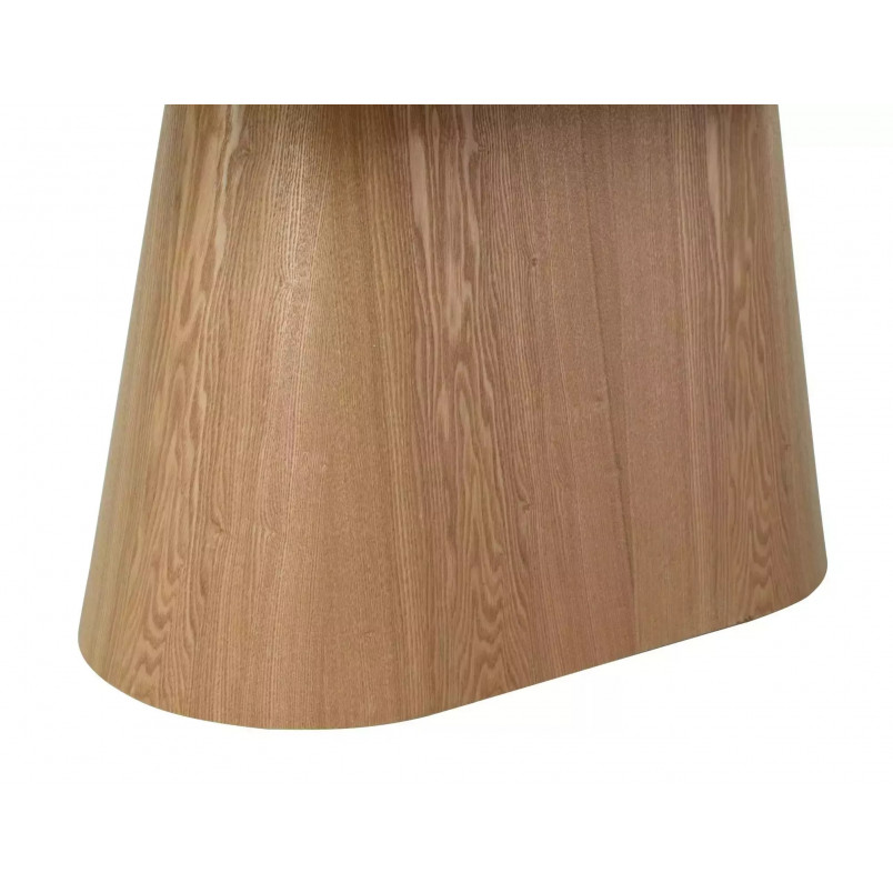 Stół rozkładany na jednej nodze Monaco 160-200x90cm travertine beż mat / dąb Signal
