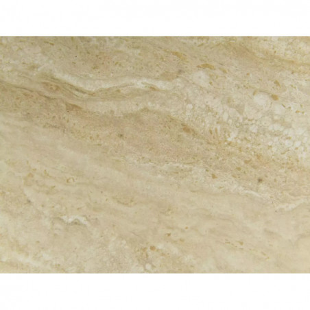 Stół rozkładany na jednej nodze Monaco 160-200x90cm travertine beż mat / dąb Signal