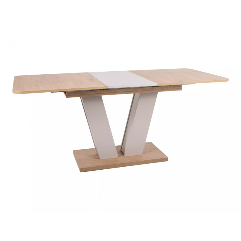 Stół rozkładany na jednej nodze Platon 136-176x80cm dąb cremona torro / kaszmir Signal