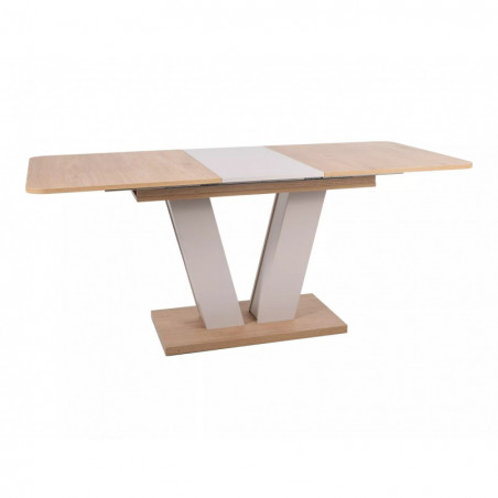 Stół rozkładany na jednej nodze Platon 136-176x80cm dąb cremona torro / kaszmir Signal