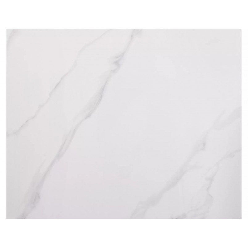 Stół nowoczesny Rion 80x80cm biały efekt marmuru / czarny Signal