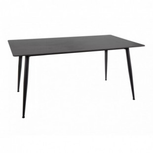 Stół ceramiczny nowoczesny Rion 160x90cm czarny efekt marmuru / czarny Signal