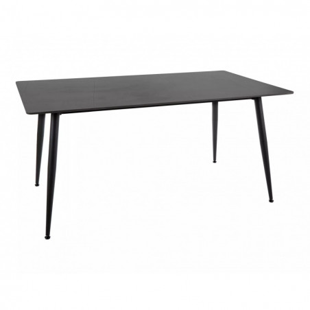 Stół ceramiczny nowoczesny Rion 160x90cm czarny efekt marmuru / czarny Signal