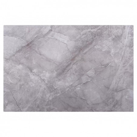 Stół ceramiczny rozkładany Sento 120-180x80cm szary efekt marmuru / czarny Signal