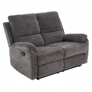 Sofa welurowa rozkładana Spencer II Raven 136cm szara Signal