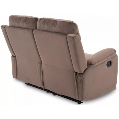 Sofa welurowa rozkładana Spencer II Velvet 136cm cappuccino Signal