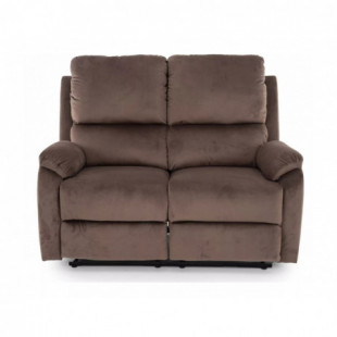 Sofa welurowa rozkładana Spencer II Velvet 136cm cappuccino Signal