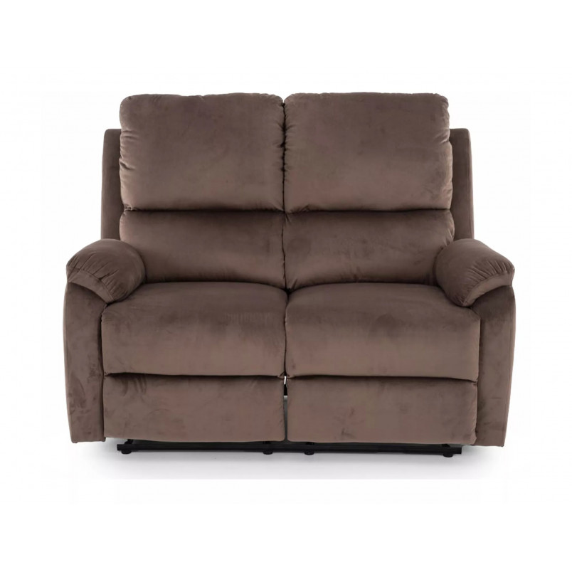 Sofa welurowa rozkładana Spencer II Velvet 136cm cappuccino Signal