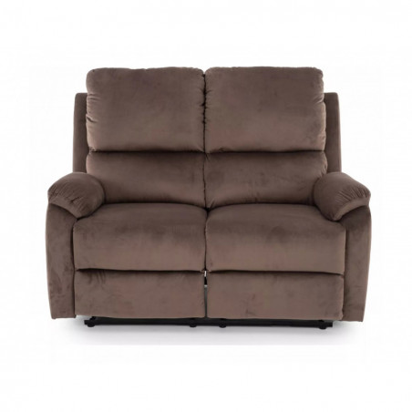 Sofa welurowa rozkładana Spencer II Velvet 136cm cappuccino Signal