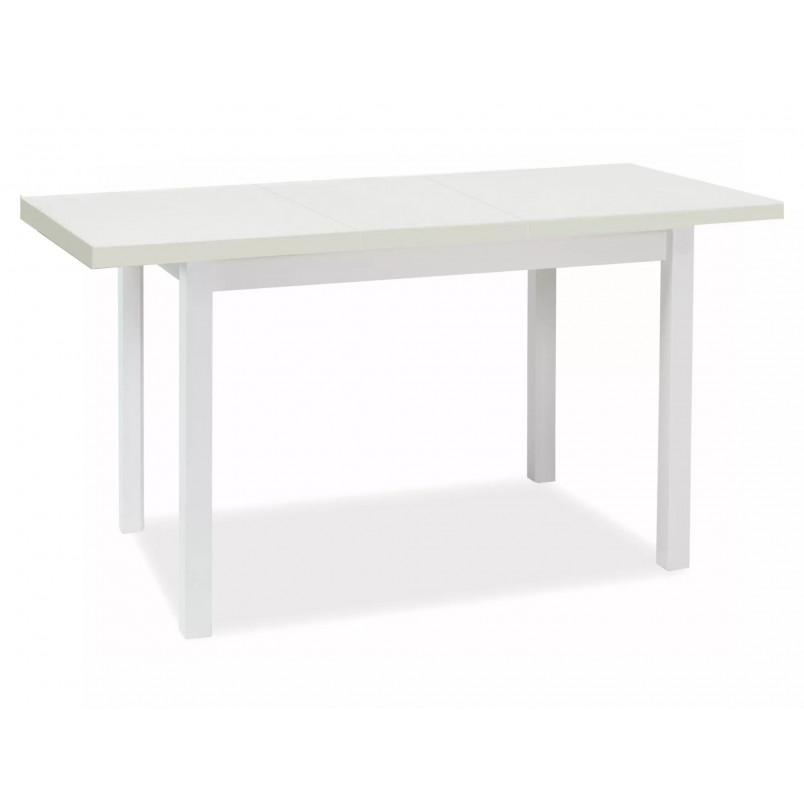 Stół prostokątny rozkładany Adam 90-125x90cm biały mat Signal