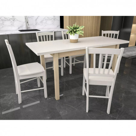 Stół prostokątny Adam 90-125x65cm kaszmir / dąb cremona torro Signal