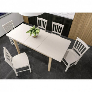 Stół prostokątny Adam 90-125x65cm kaszmir / dąb cremona torro Signal