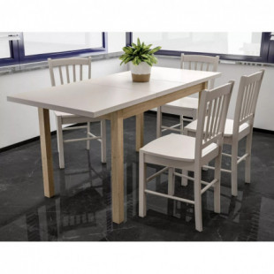 Stół prostokątny Adam 90-125x65cm kaszmir / dąb cremona torro Signal